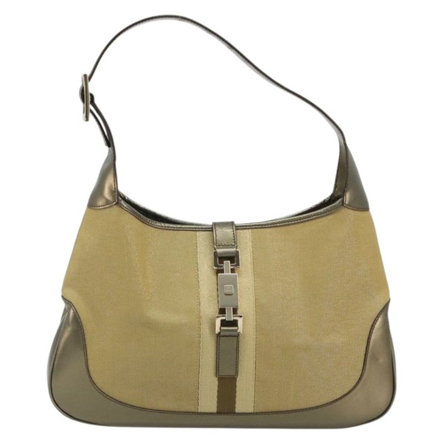 【日本直送】GUCCI GG帆布Jackie Sherry系列手提包 金色 001 3306 正品 192254V-12