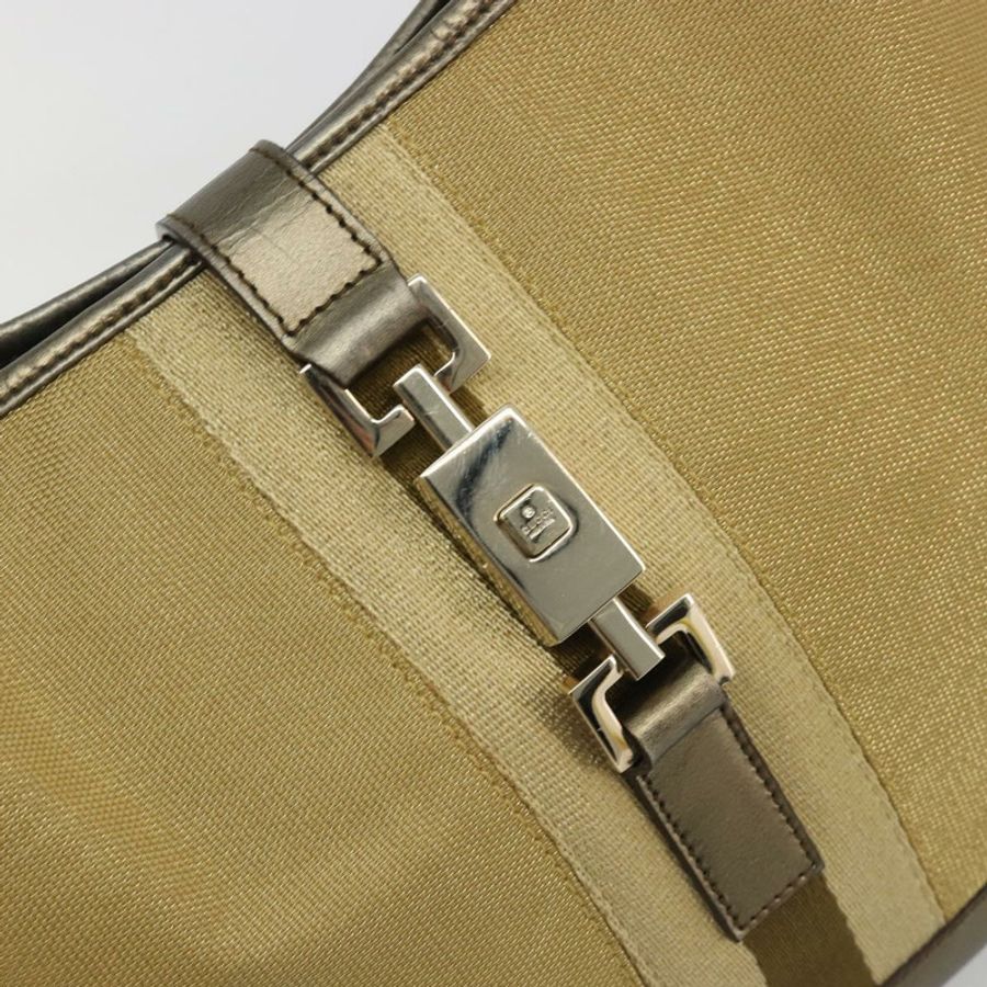 【日本直送】GUCCI GG帆布Jackie Sherry系列手提包 金色 001 3306 正品 192254V-17