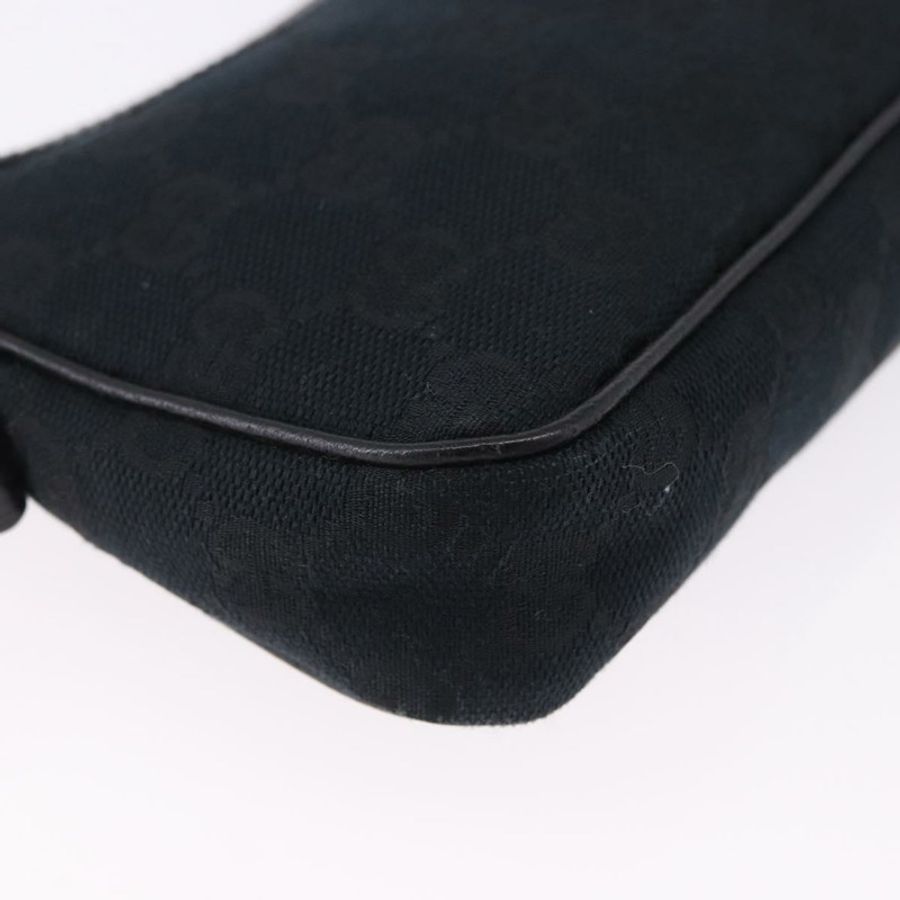 【日本直送】GUCCI GG帆布配件包 黑色 154432 Auth am12031V-8