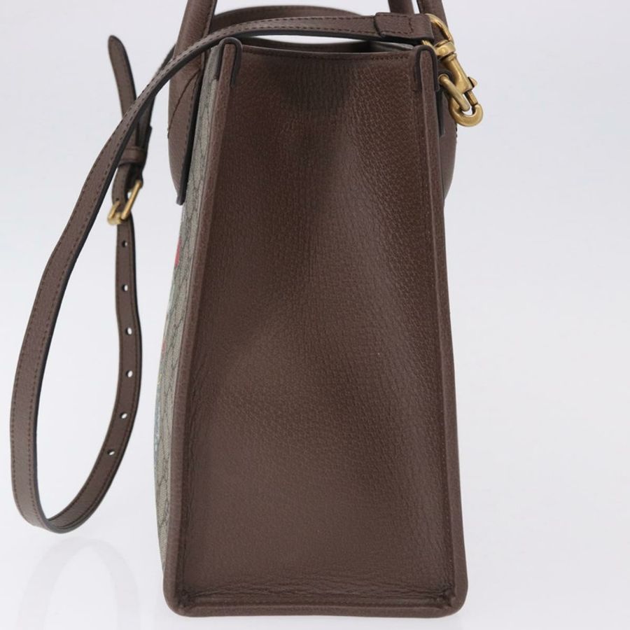【日本直送】GUCCI GG Supreme 唐老鴨手提包 PVC 兩用 米色 金色 648134 正品 BA14327M-3