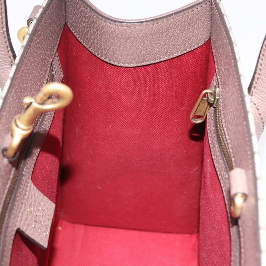 【日本直送】GUCCI GG Supreme 唐老鴨手提包 PVC 兩用 米色 金色 648134 正品 BA14327M-21