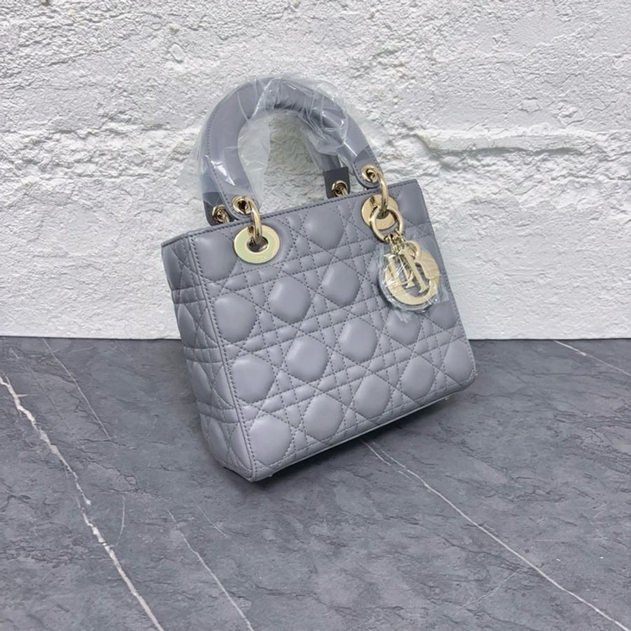 【售出展示💫拍下無效】Dior/迪奧 Lady Dior戴妃 灰色金扣 四格 Full Set全新全齊-1