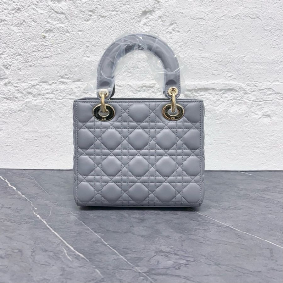 【售出展示💫拍下無效】Dior/迪奧 Lady Dior戴妃 灰色金扣 四格 Full Set全新全齊-3