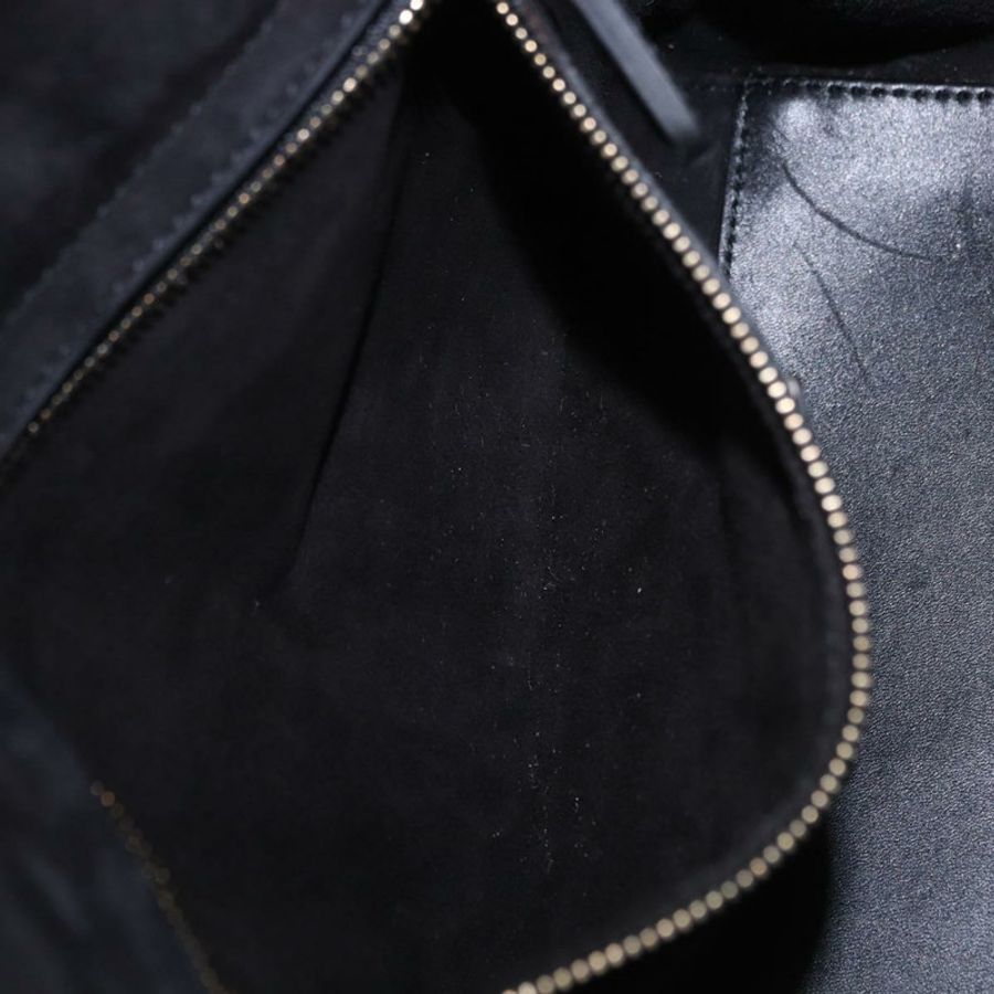 【日本直送】Christian Dior Lady Dior 鉚釘手提包 皮革 2way 黑色金色 Auth ki6712M-25