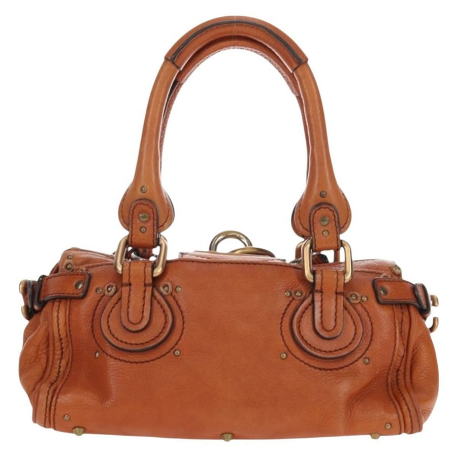 【日本直送】Chloe Paddington 手提包 皮革 棕色 金色色調 正品 ki6714M-1
