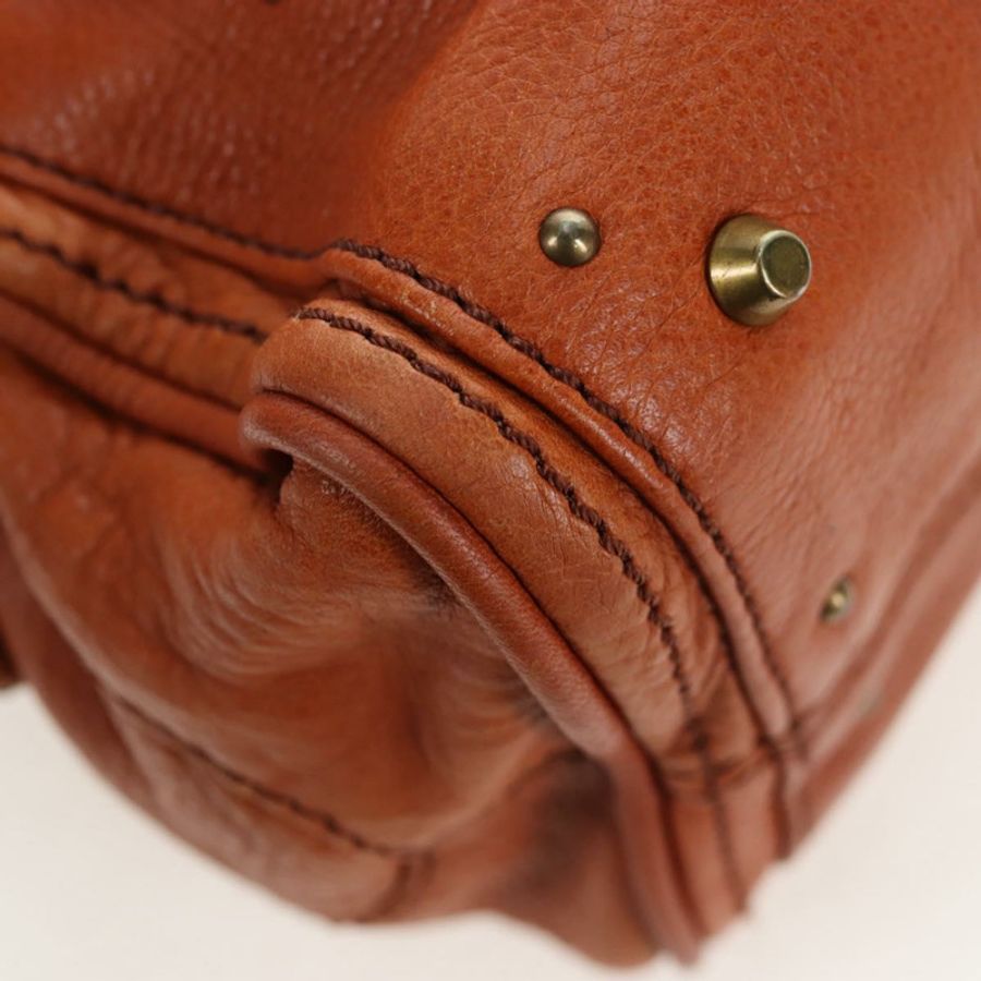 【日本直送】Chloe Paddington 手提包 皮革 棕色 金色色調 正品 ki6714M-14