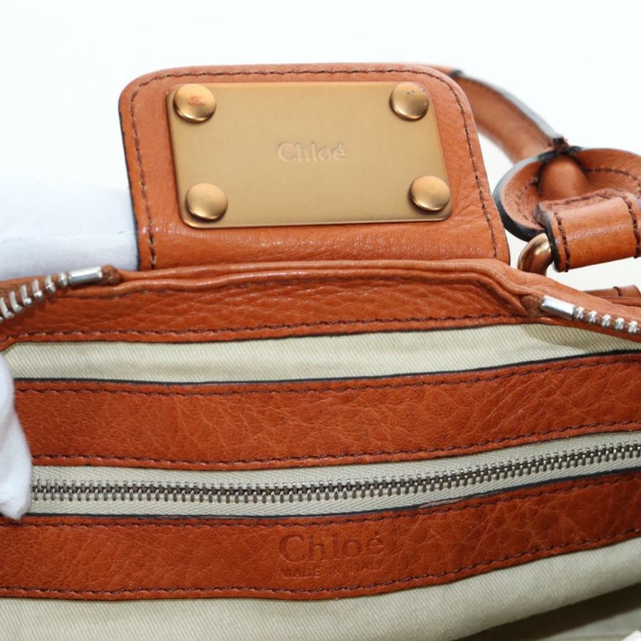 【日本直送】Chloe Paddington 手提包 皮革 棕色 金色色調 正品 ki6714M-19