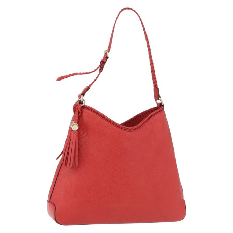 【日本直送】GUCCI Hobo 單肩包 皮革 橘色 金色調 336659 正品 ki6731V-0