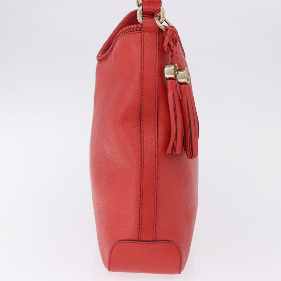 【日本直送】GUCCI Hobo 單肩包 皮革 橘色 金色調 336659 正品 ki6731V-3