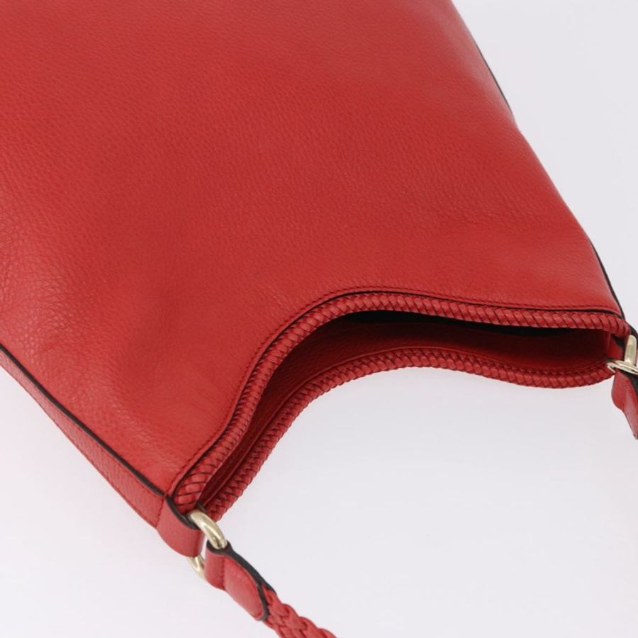 【日本直送】GUCCI Hobo 單肩包 皮革 橘色 金色調 336659 正品 ki6731V-5