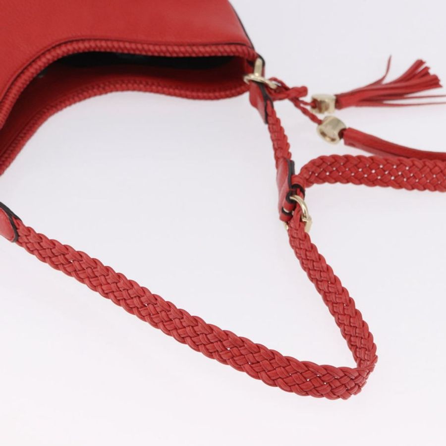 【日本直送】GUCCI Hobo 單肩包 皮革 橘色 金色調 336659 正品 ki6731V-6