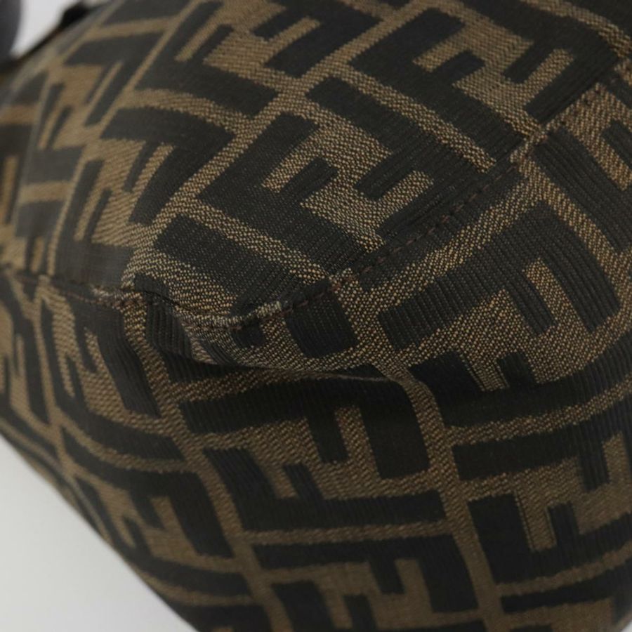 【日本直送】FENDI Zucca帆布Mamma Baguette單肩包 棕色/黑色 正品 193052V-13