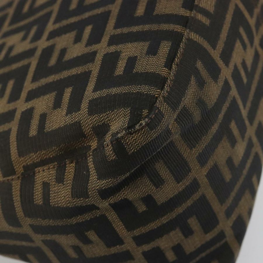 【日本直送】FENDI Zucca帆布Mamma Baguette單肩包 棕色/黑色 正品 193052V-15