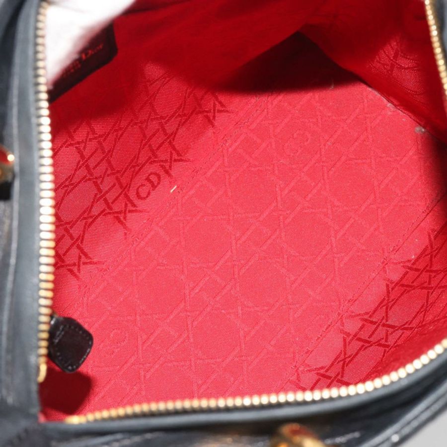 【日本直送】Christian Dior Canage 手袋,羊皮材質,黑色,金色,正品,貨號 193978A-10