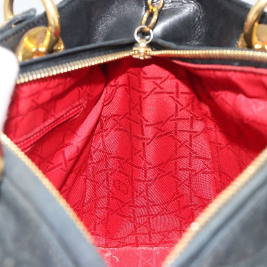 【日本直送】Christian Dior Canage 手袋,羊皮材質,黑色,金色,正品,貨號 193978A-18