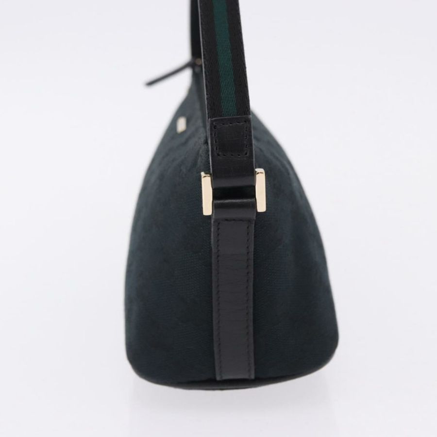 【日本直送】GUCCI GG帆布配件包 黑色金色 141809 正品 yk20649V-2
