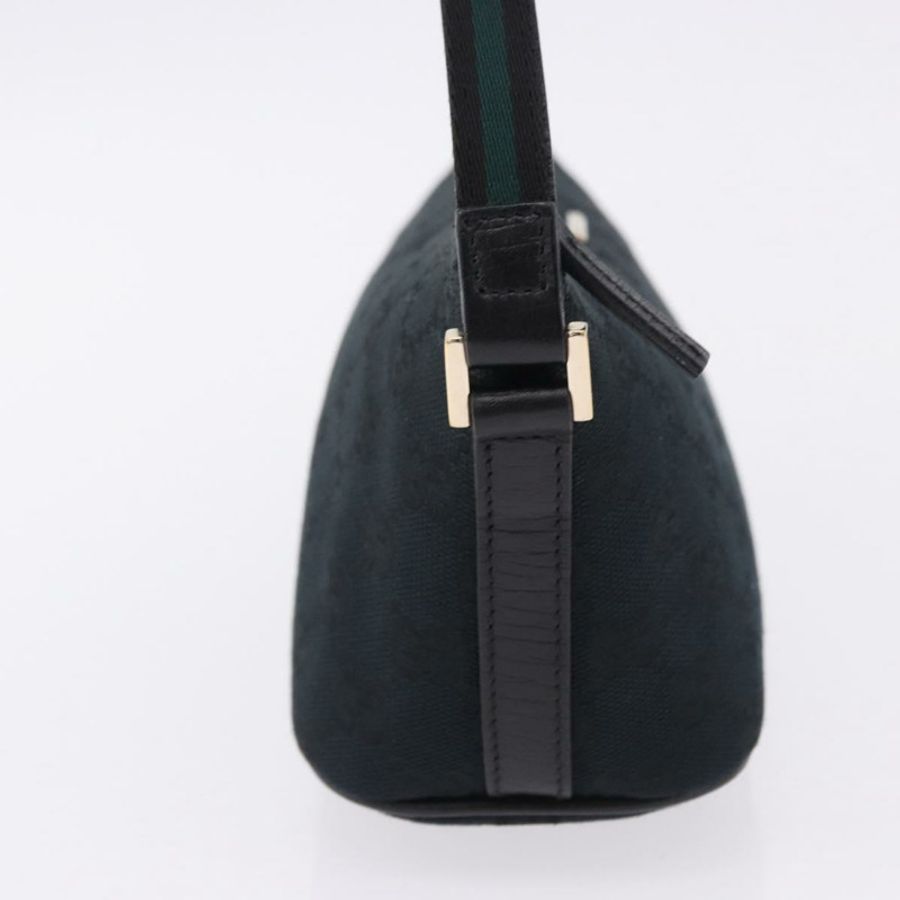 【日本直送】GUCCI GG帆布配件包 黑色金色 141809 正品 yk20649V-3