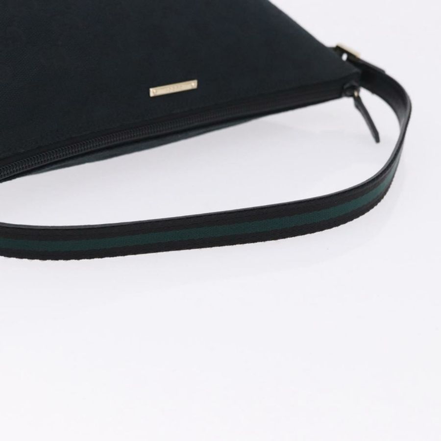 【日本直送】GUCCI GG帆布配件包 黑色金色 141809 正品 yk20649V-6