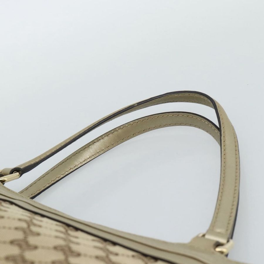 【日本直送】GUCCI GG帆布手提包 米色 金色色調 257061 正品 ka5360V-7