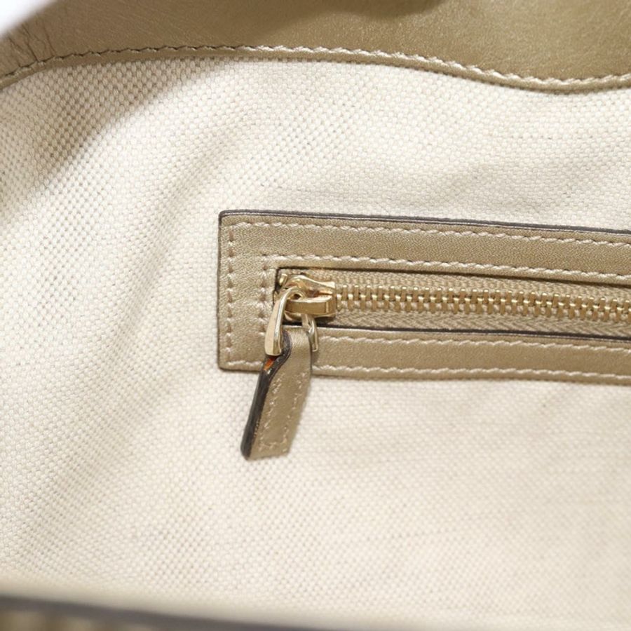 【日本直送】GUCCI GG帆布手提包 米色 金色色調 257061 正品 ka5360V-18