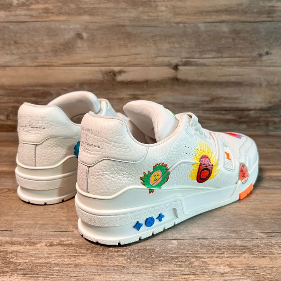 LV路易威登 trainer Yayoi Kusama 聯名款 白色 42.5碼-2