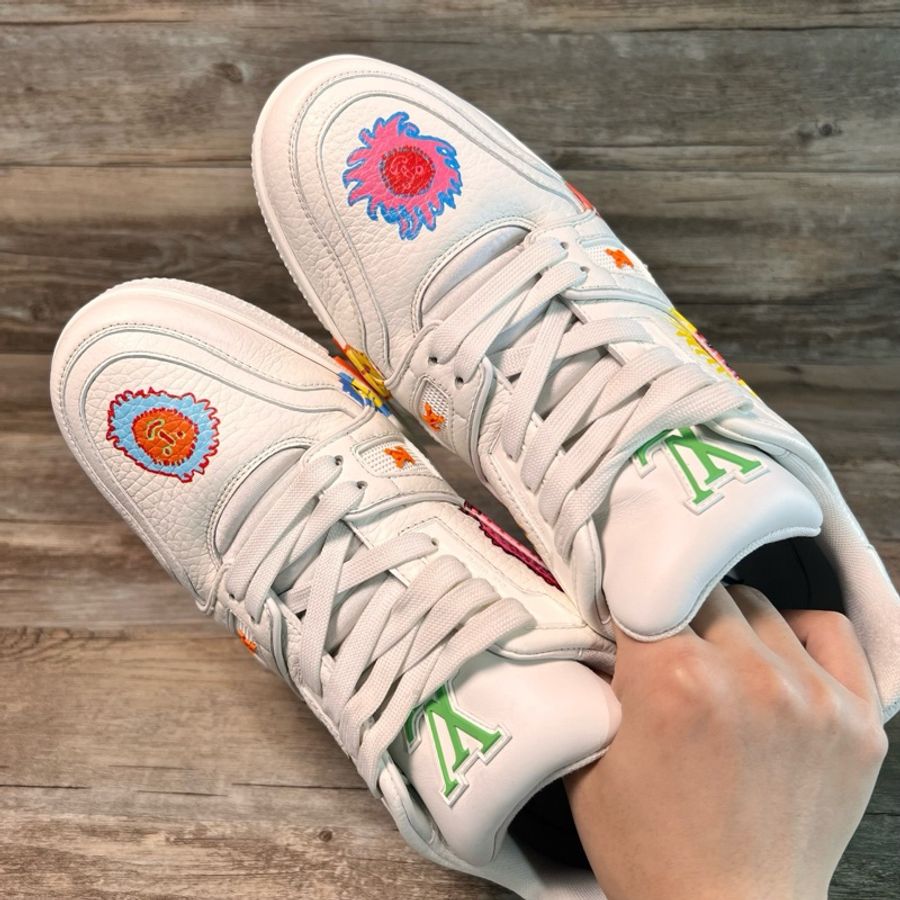 LV路易威登 trainer Yayoi Kusama 聯名款 白色 42.5碼-4