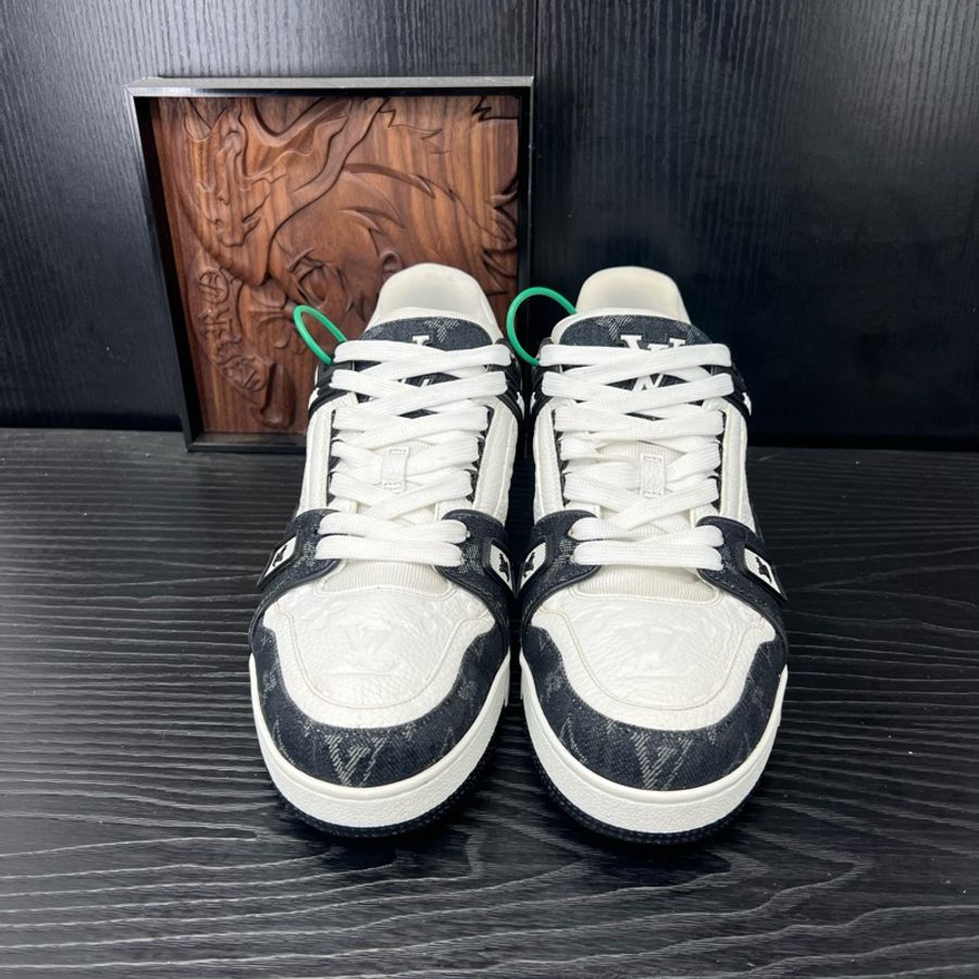 Louis Vuitton路易威登 trainer 黑白牛仔 43.5碼-1