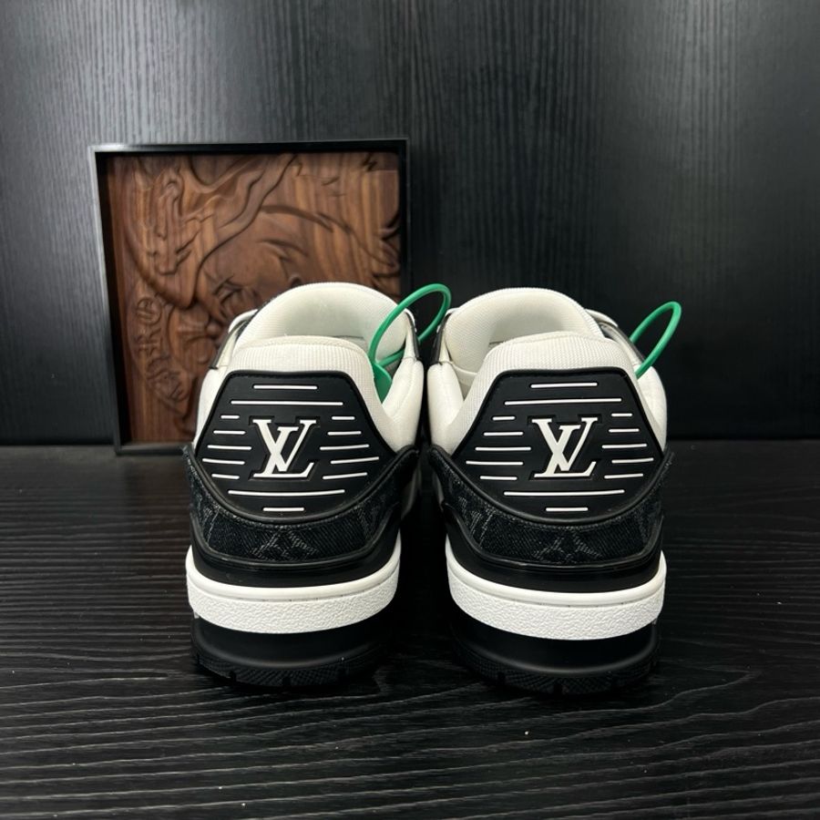 Louis Vuitton路易威登 trainer 黑白牛仔 43.5碼-2