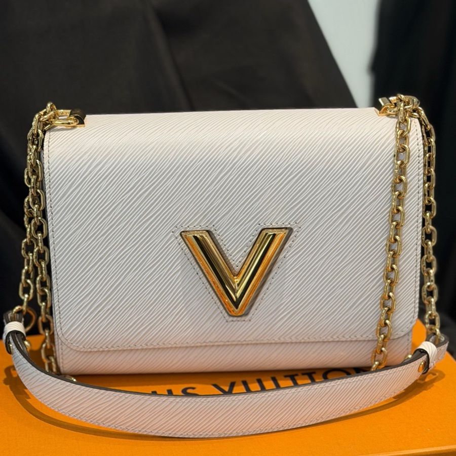 lv 20年白色金扣twist中號 23底長-0