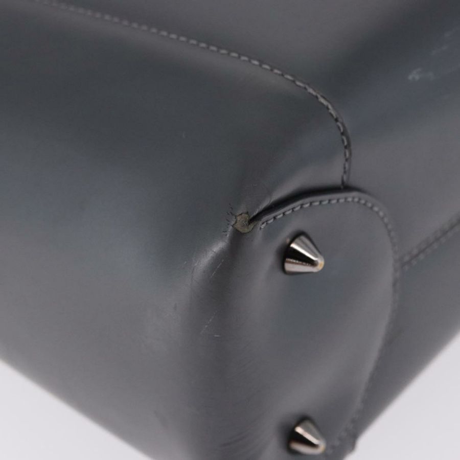 【日本直送】Christian Dior Maris Pearl 手提包 漆皮 2way Gray Silver Auth ep15303V-15