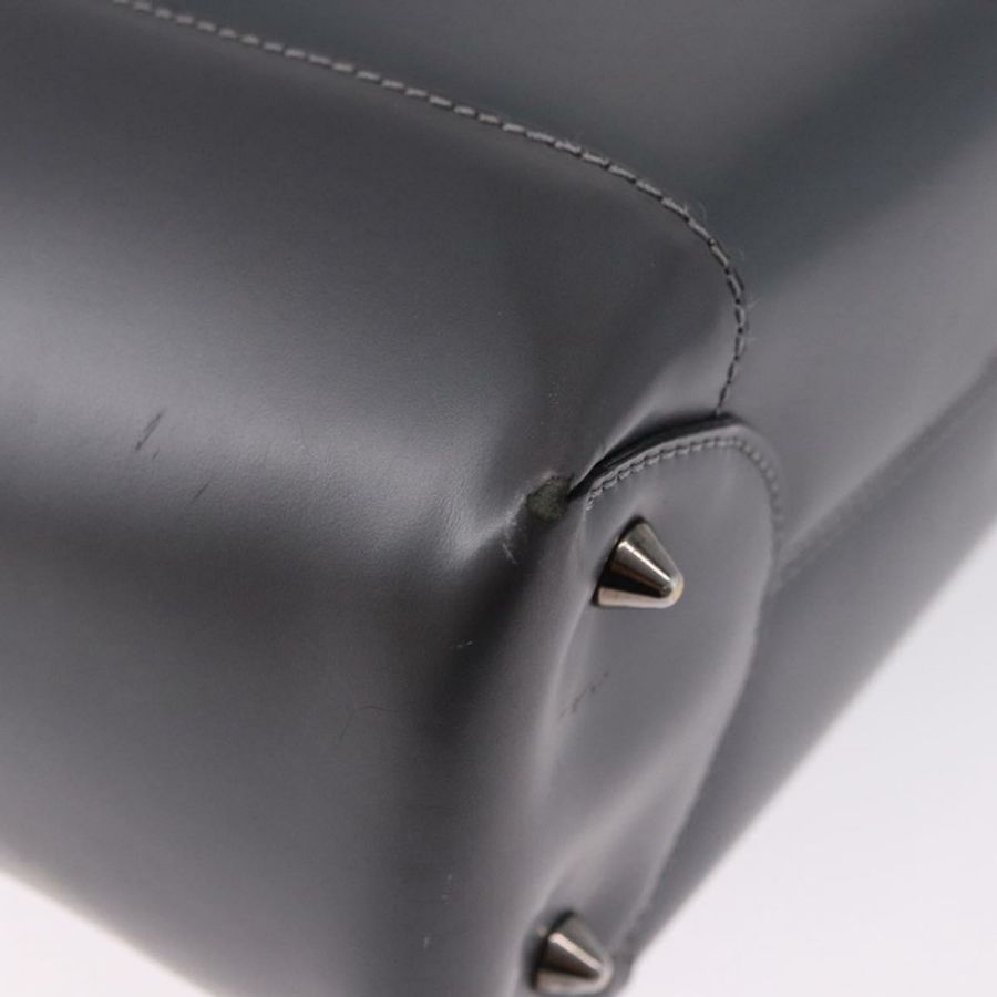 【日本直送】Christian Dior Maris Pearl 手提包 漆皮 2way Gray Silver Auth ep15303V-17