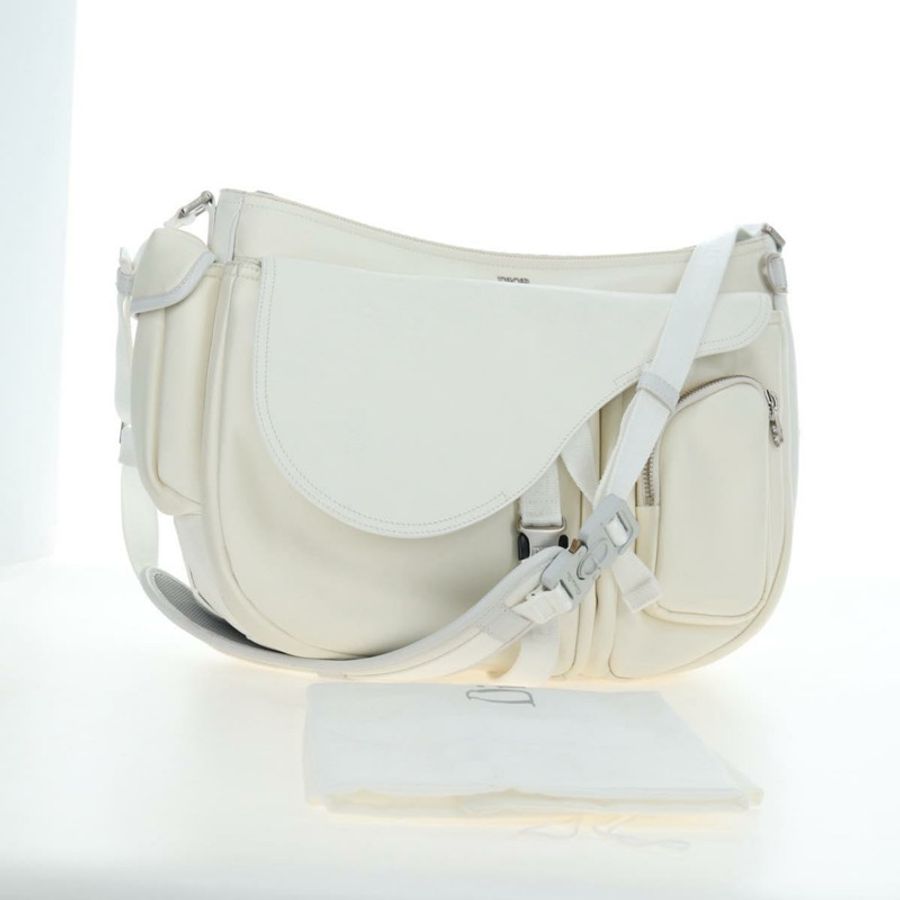 【日本直送】Christian Dior 馬鞍形斜背包 尼龍材質 Sacai 聯名款 Auth 190527M-11