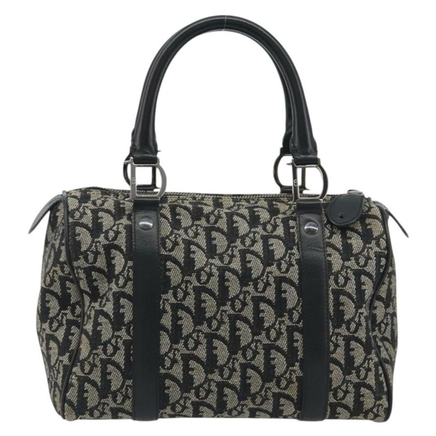 【日本直送】Christian Dior Trotter帆布手提包,海軍藍銀色,正品 am12033A-1
