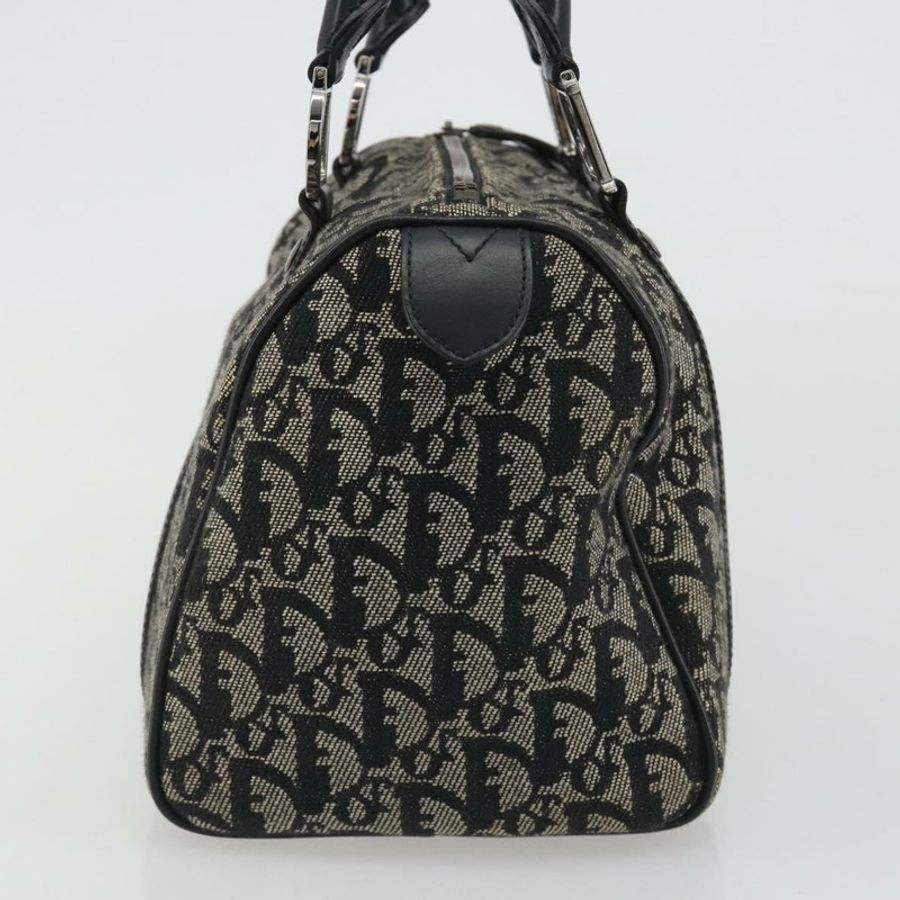 【日本直送】Christian Dior Trotter帆布手提包,海軍藍銀色,正品 am12033A-3