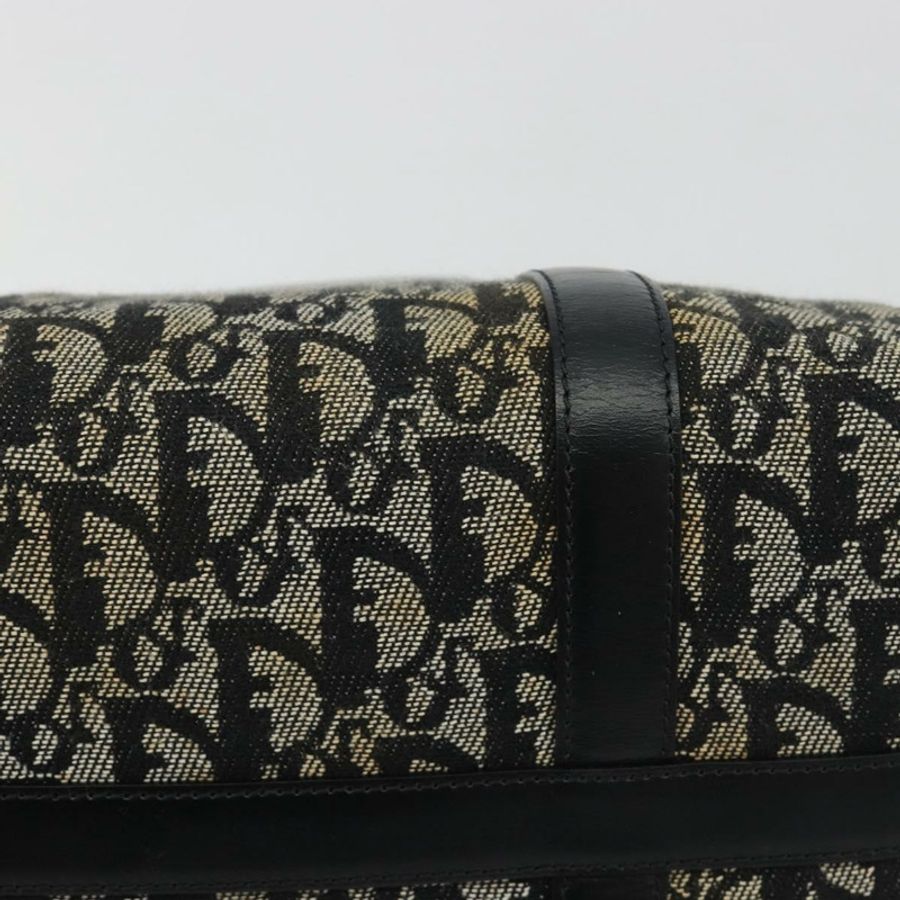 【日本直送】Christian Dior Trotter帆布手提包,海軍藍銀色,正品 am12033A-5