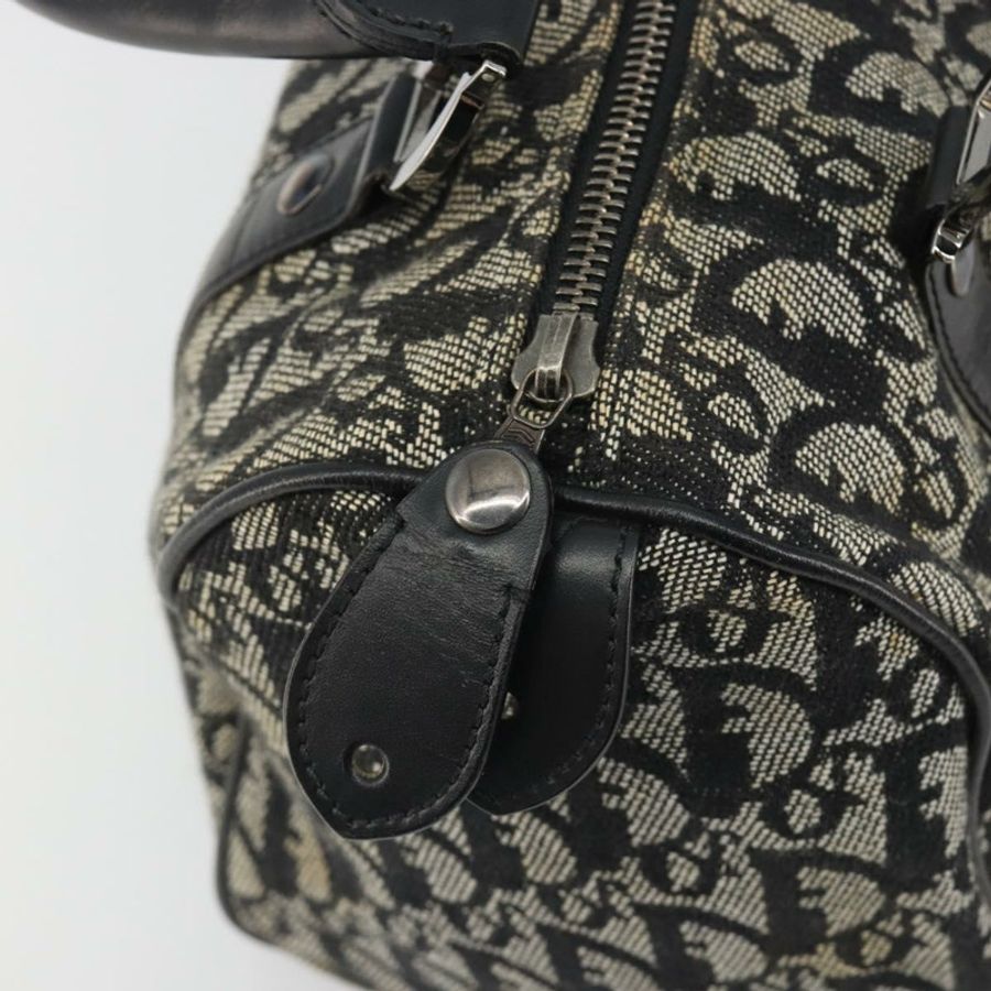 【日本直送】Christian Dior Trotter帆布手提包,海軍藍銀色,正品 am12033A-9