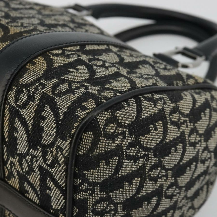 【日本直送】Christian Dior Trotter帆布手提包,海軍藍銀色,正品 am12033A-14