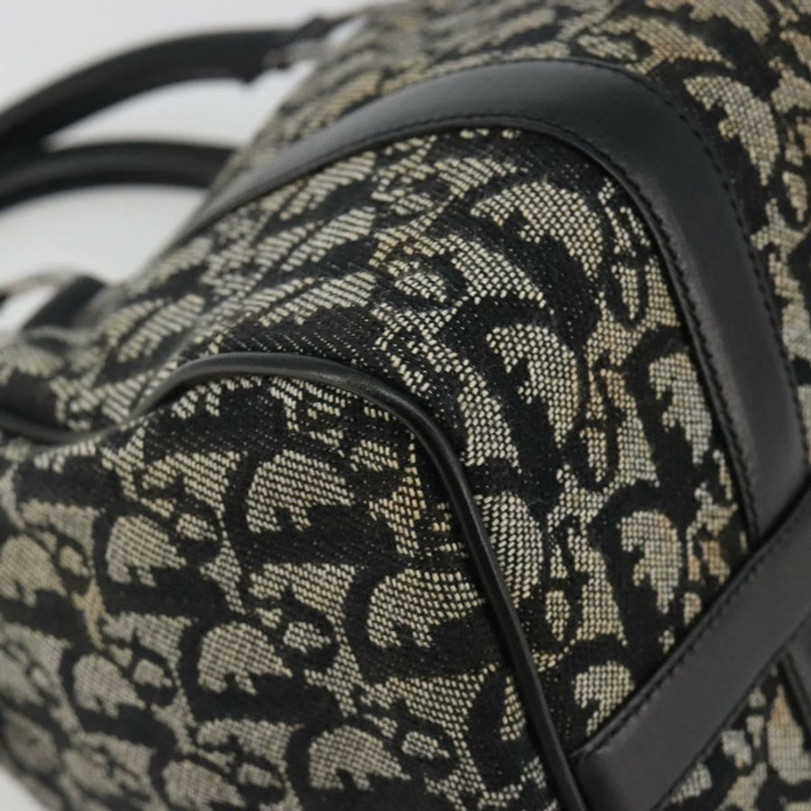 【日本直送】Christian Dior Trotter帆布手提包,海軍藍銀色,正品 am12033A-15