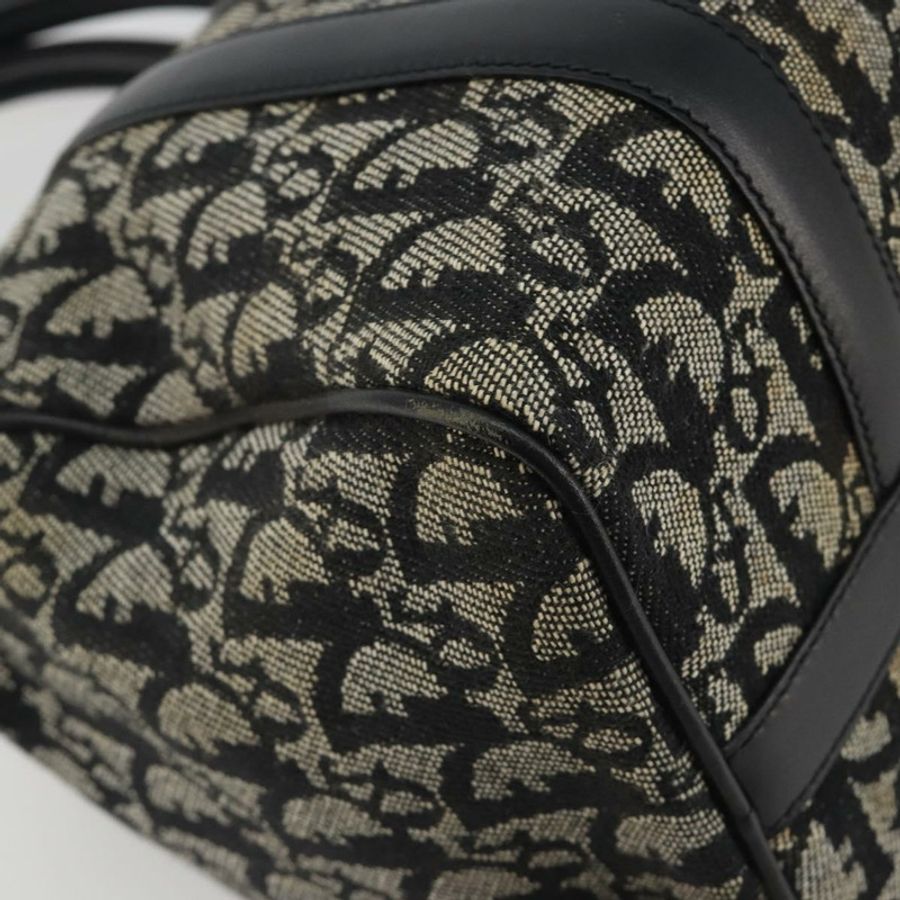 【日本直送】Christian Dior Trotter帆布手提包,海軍藍銀色,正品 am12033A-17