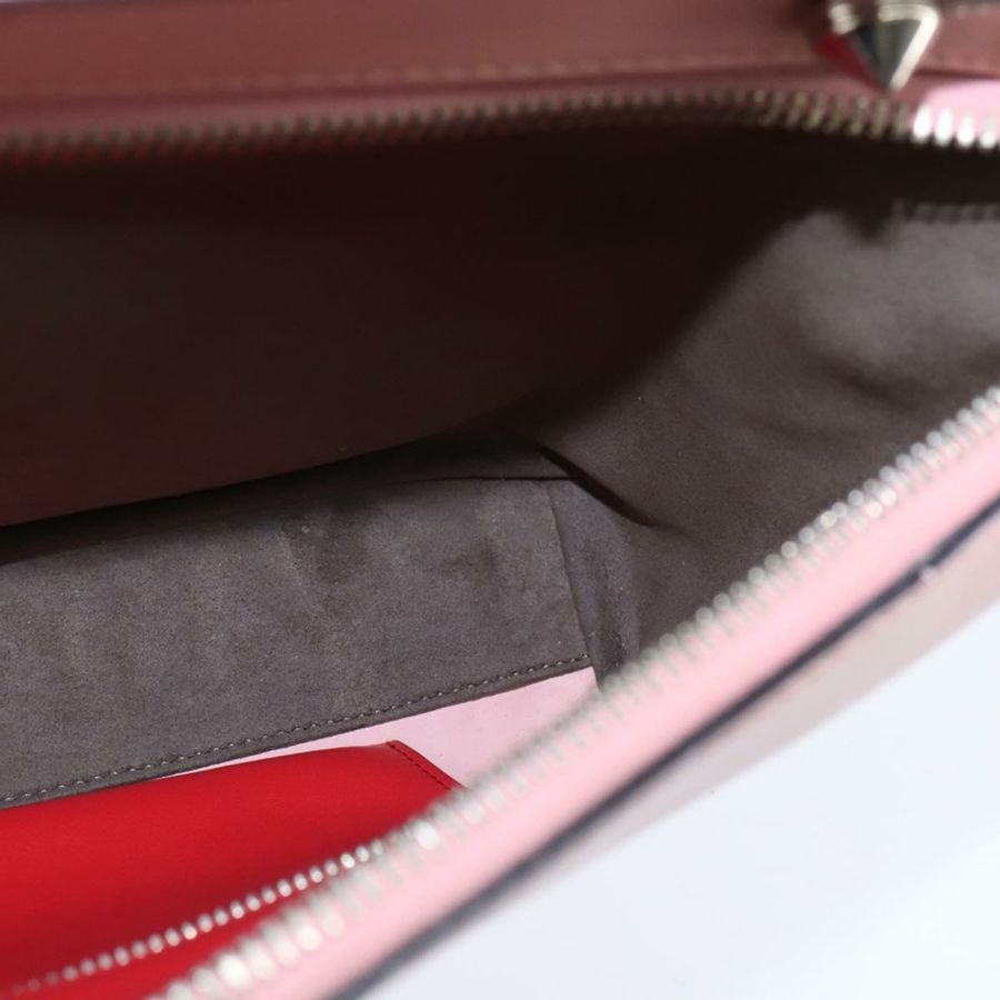 【日本直送】FENDI Dot Com 手提包 皮革 兩用 粉紅色 銀色 正品 bs30098-19