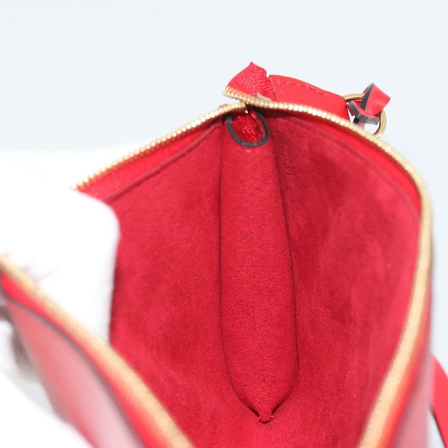 【日本直送】路易威登 Epi Pochette Accessoires 手拿包 紅色 M52947 LV Auth am12093V-19