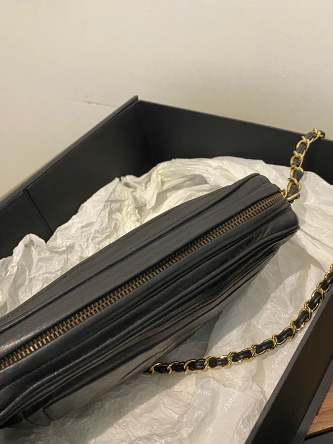 chanel vintage 相機包-3