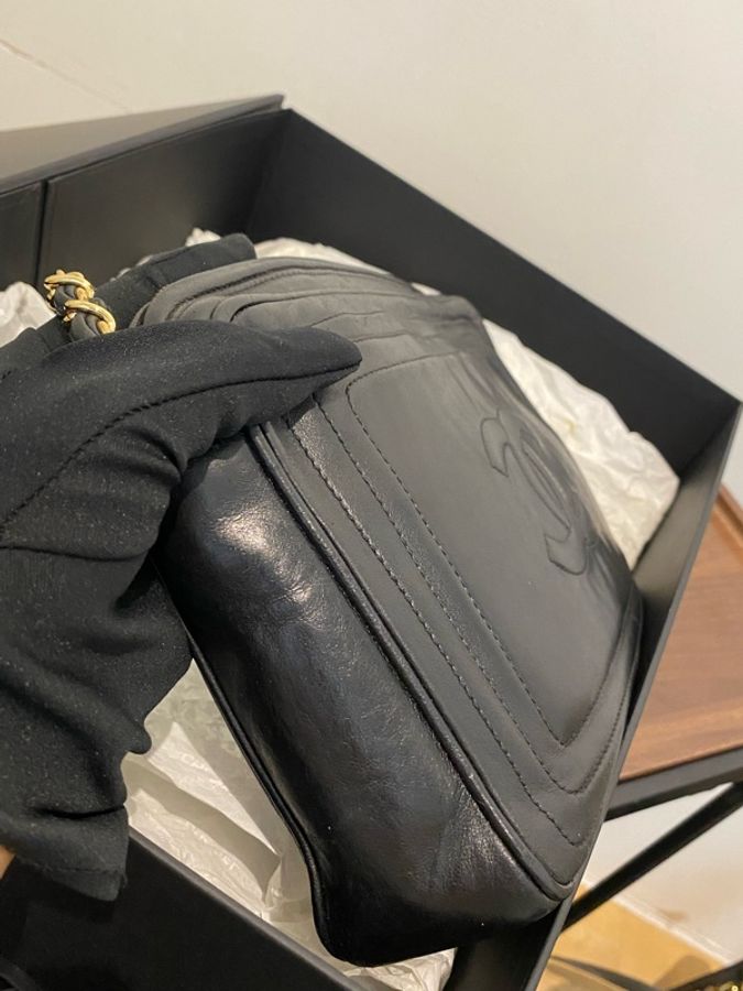 chanel vintage 相機包-4