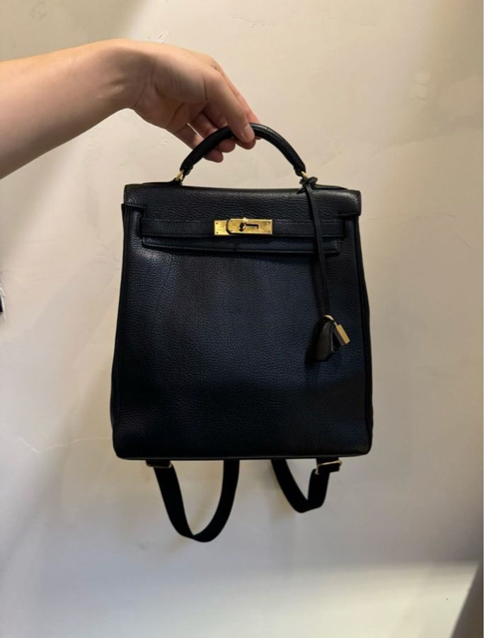 【經典黑金✨價錢超優惠❤️】Hermes 愛馬仕kellyado 大號黑金 框B刻-1