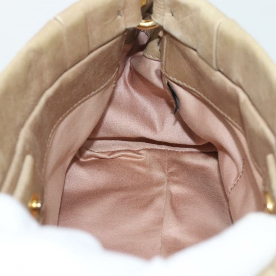 【日本直送】Miu Miu 手提包 皮革 兩用 米色 金色 正品 bs36293V-20