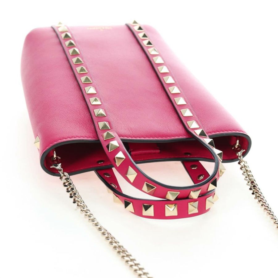 【日本直送】VALENTINO 手提包 皮革 兩用 粉紅色 金色色調 正品 ki6698V-5