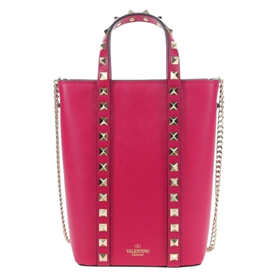 【日本直送】VALENTINO 手提包 皮革 兩用 粉紅色 金色色調 正品 ki6698V-12