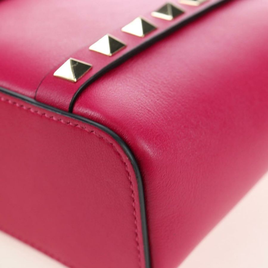 【日本直送】VALENTINO 手提包 皮革 兩用 粉紅色 金色色調 正品 ki6698V-17
