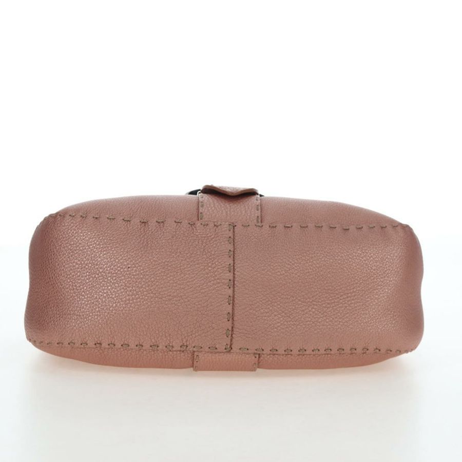 【日本直送】FENDI Celeria Baguette 單肩包 皮革 粉紅色 銀色 正品 ki6700V-4