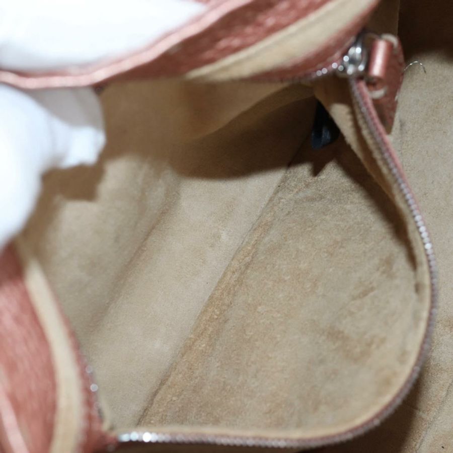 【日本直送】FENDI Celeria Baguette 單肩包 皮革 粉紅色 銀色 正品 ki6700V-24